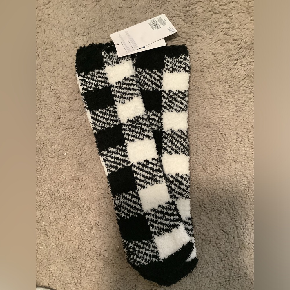 Checker boot socks never worn